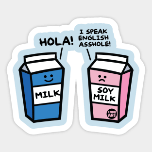 soy milk Sticker